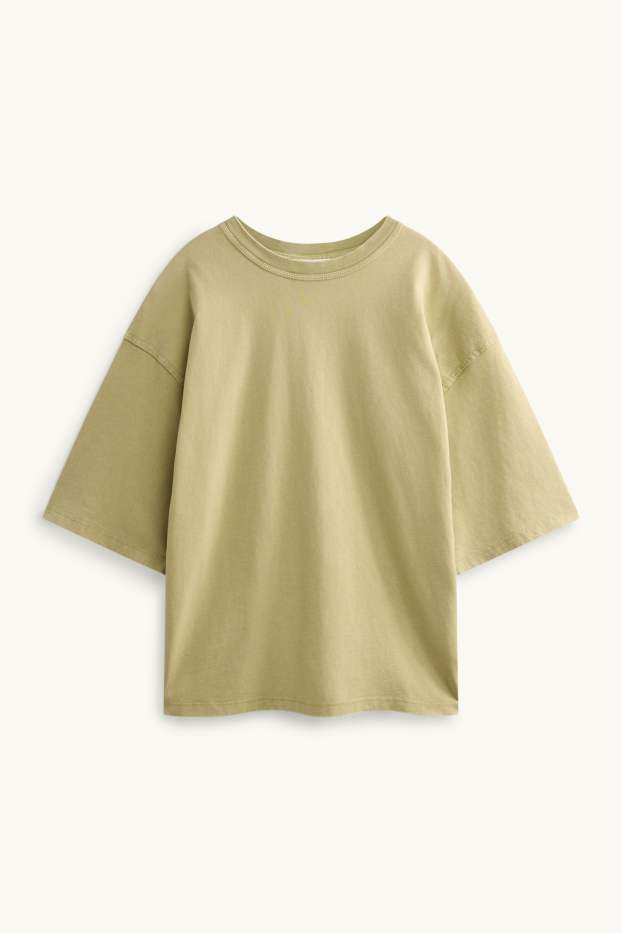 Damen - T-Shirt - Oversized - hellgrün