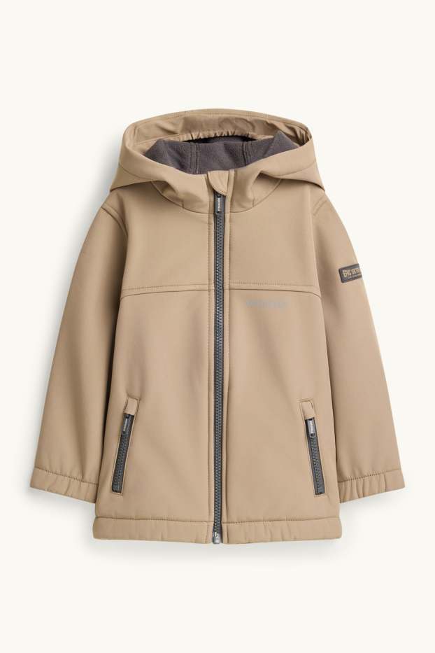 Bambini - Giacca antipioggia con cappuccio - impermeabile - marrone chiaro