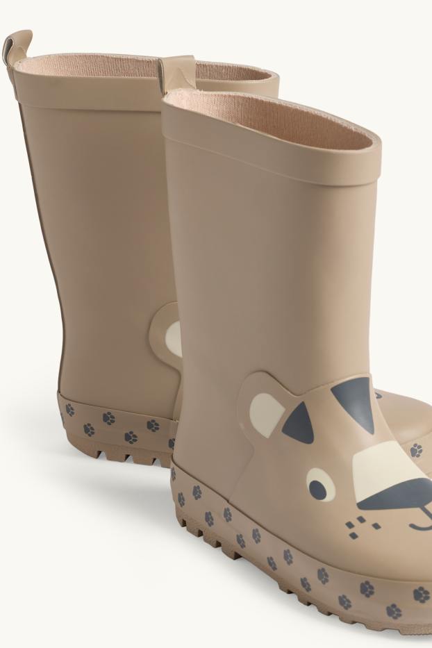 Kinder Buben - Bär - Gummistiefel - braun
