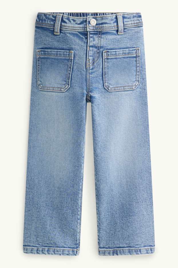Kinder Mädchen - Wide Leg Jeans - jeansblau