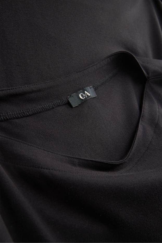 Femei - Tricou cu mânecă lungă - regular fit - negru