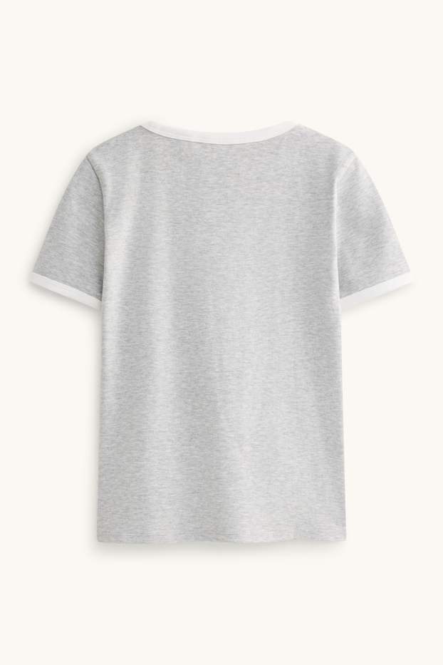 Kinder Mädchen - Kurzarmshirt - hellgrau