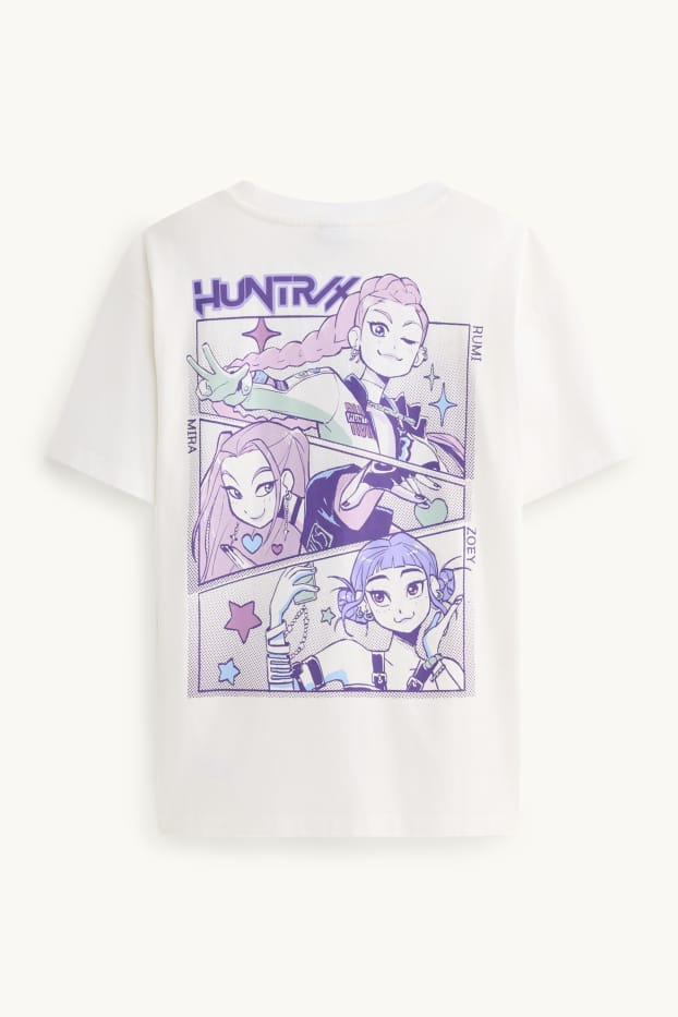 Children Girls - Outfit - purple / white