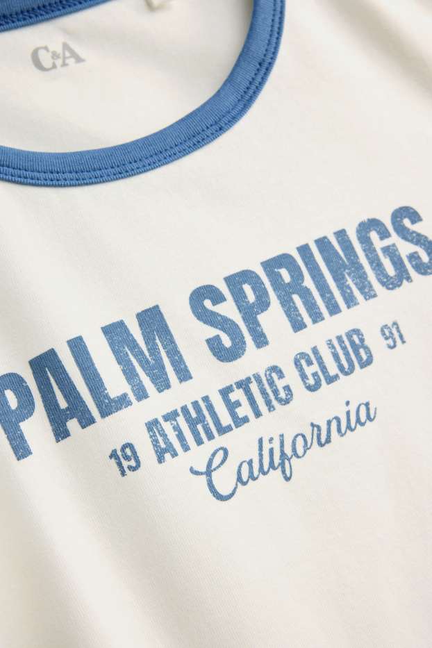 Kinder Mädchen - Palm Springs - Kurzarmshirt - weiß