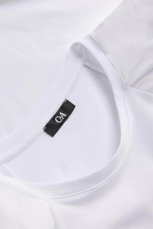 Dames - T-shirt - regular fit - wit