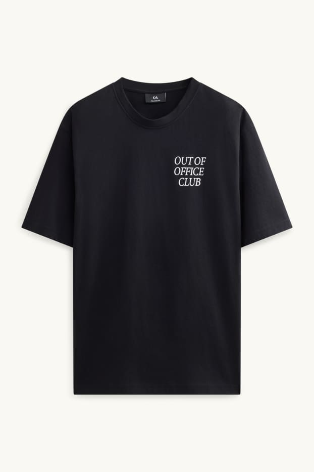 Men - T-shirt - relaxed fit - black