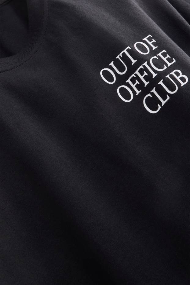 Men - T-shirt - relaxed fit - black
