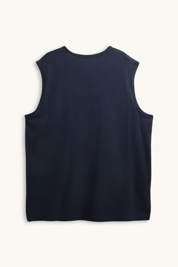 Home - Samarreta sense mànigues - blau fosc