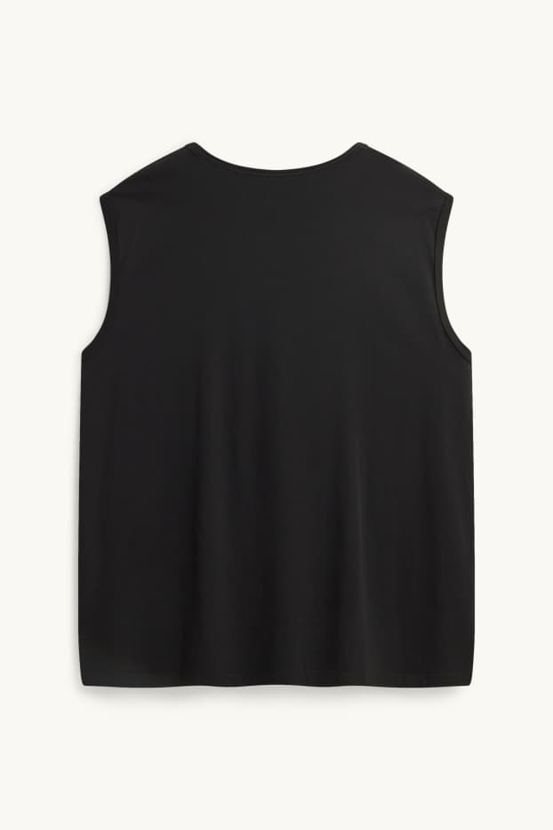 Home - Samarreta sense mànigues - negre
