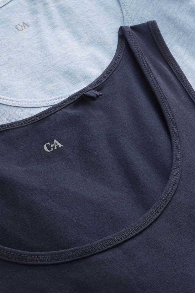 Damen - Multipack 2er - Top - dunkelblau