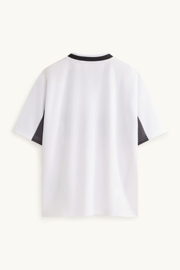 Kinder Buben - Multipack 2er - Kurzarmshirt - weiß / rot