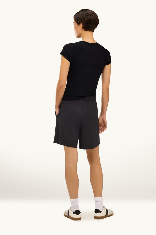 Damen - Sweatshorts - schwarz