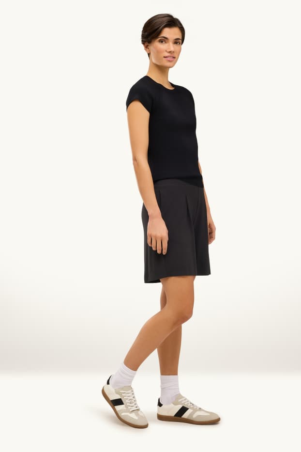 Damen - Sweatshorts - schwarz