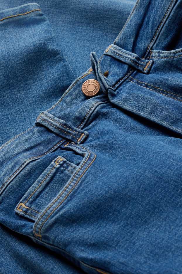 Femmes - Jean capri - high waist - jean bleu