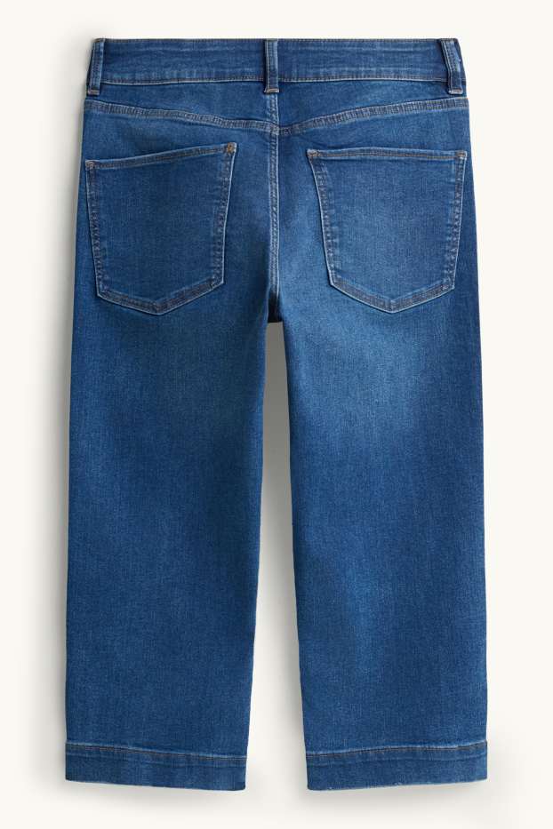 Damen - Capri Jeans - Mid Waist - Slim Fit - jeansblau