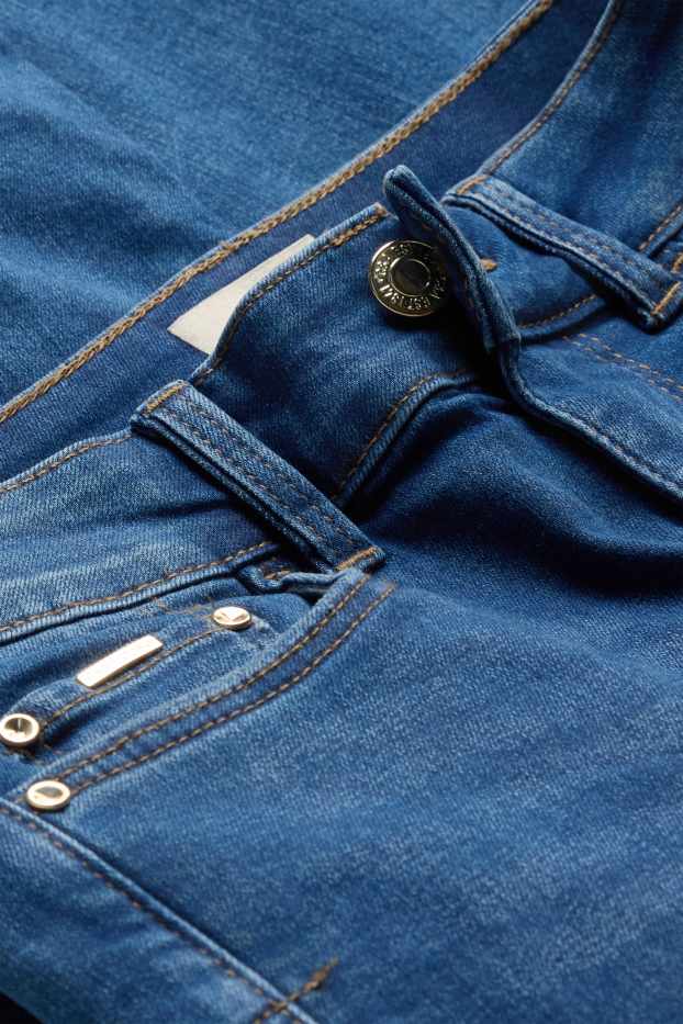 Damen - Capri Jeans - Mid Waist - Slim Fit - jeansblau