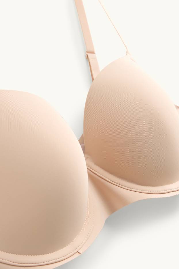 Femmes - Soutien-gorge avec armatures - FULL COVERAGE - ampliforme - LYCRA® - beige