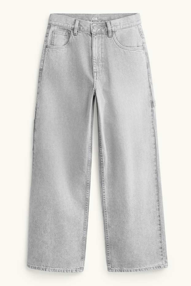Kinder Buben - Baggy Jeans - jeansgrau