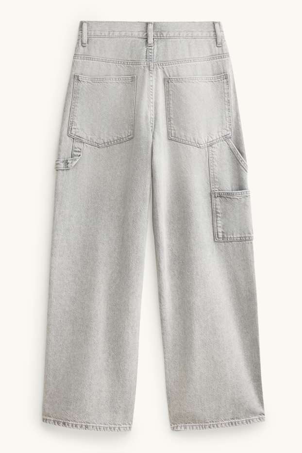 Kinder Buben - Baggy Jeans - jeansgrau