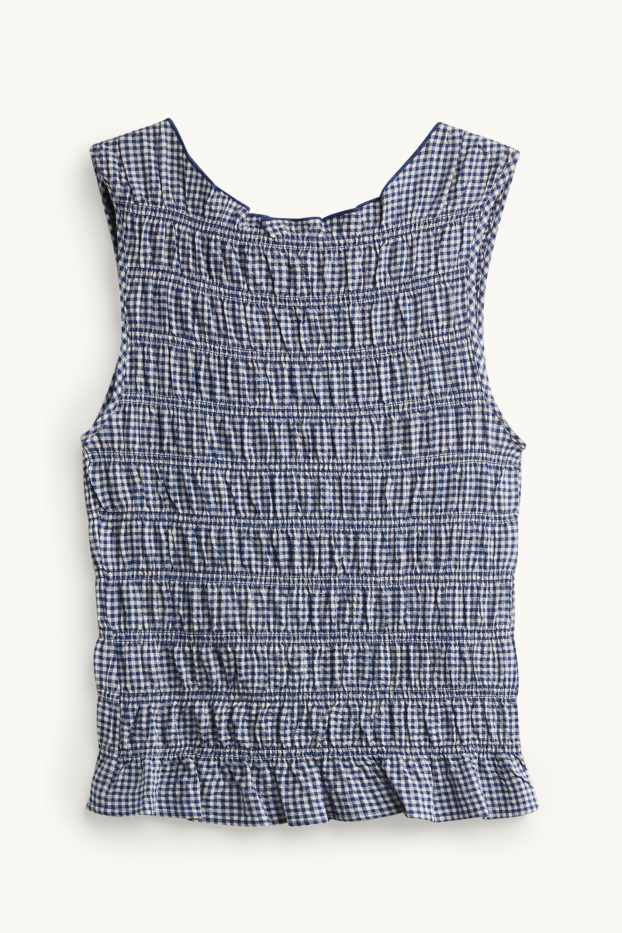 Donna - Camicia - blu / bianco
