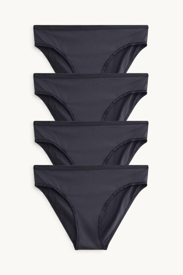 Damen - Multipack 3er - Slip - schwarz