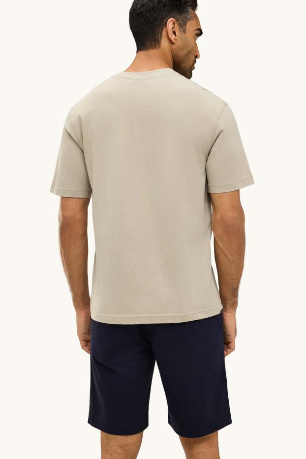 Home - Samarreta de màniga curta - relaxed fit - beix