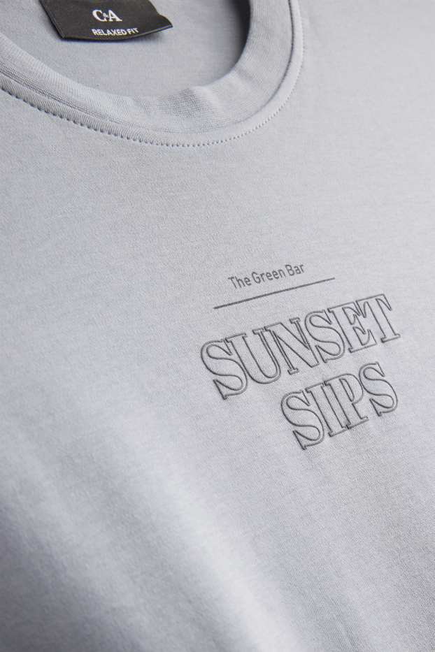 Hommes - T-shirt - relaxed fit - gris clair