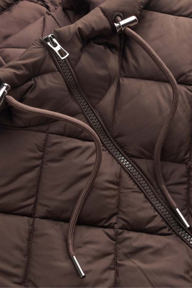 Dames - Bodywarmer met capuchon - waterafstotend - donkerrood