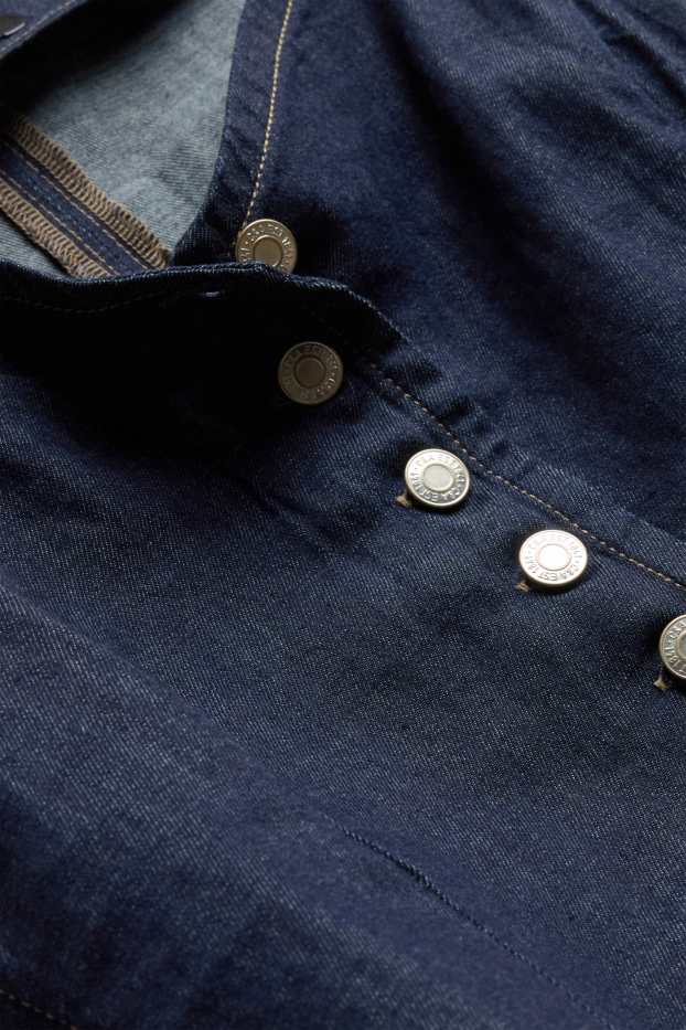 Damen - Jeans-Blusentop - jeansblau