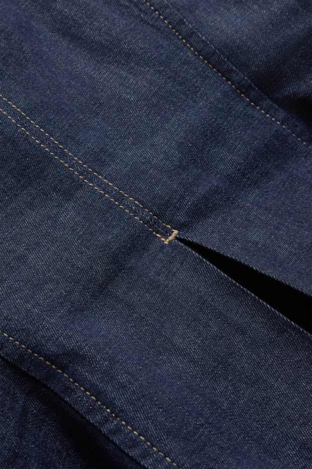 Damen - Jeans-Blusentop - jeansblau