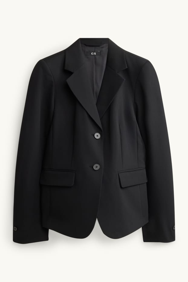 Women - Business blazer - fitted - black