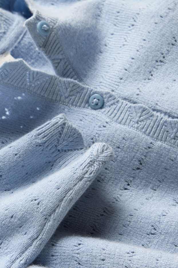 Kinder Mädchen - Strickjacke - hellblau