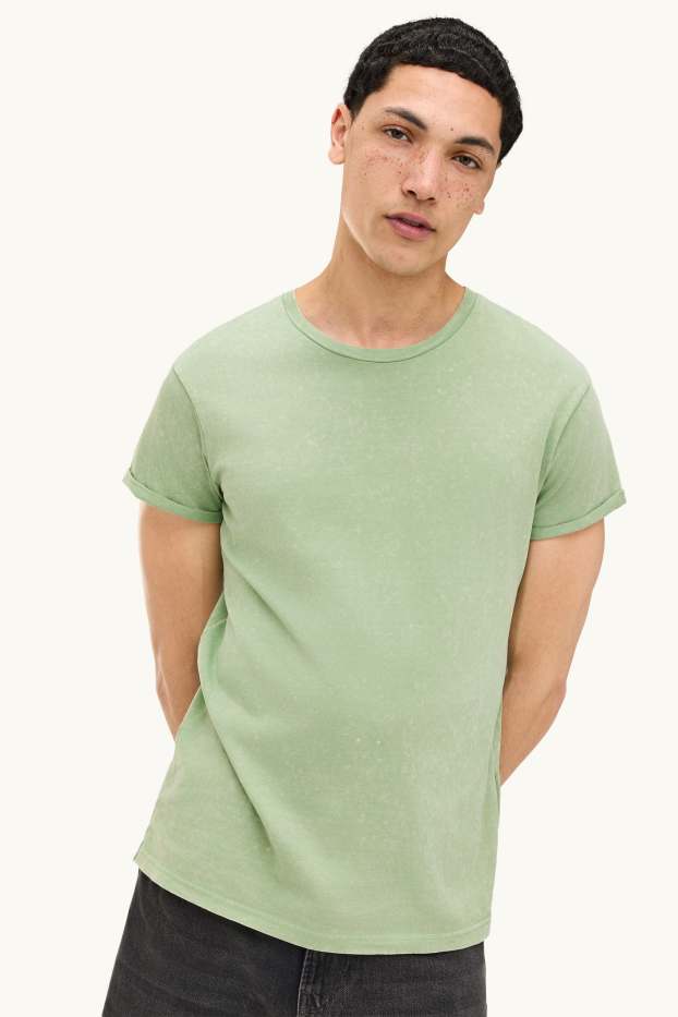 Men - T-shirt - regular fit - green