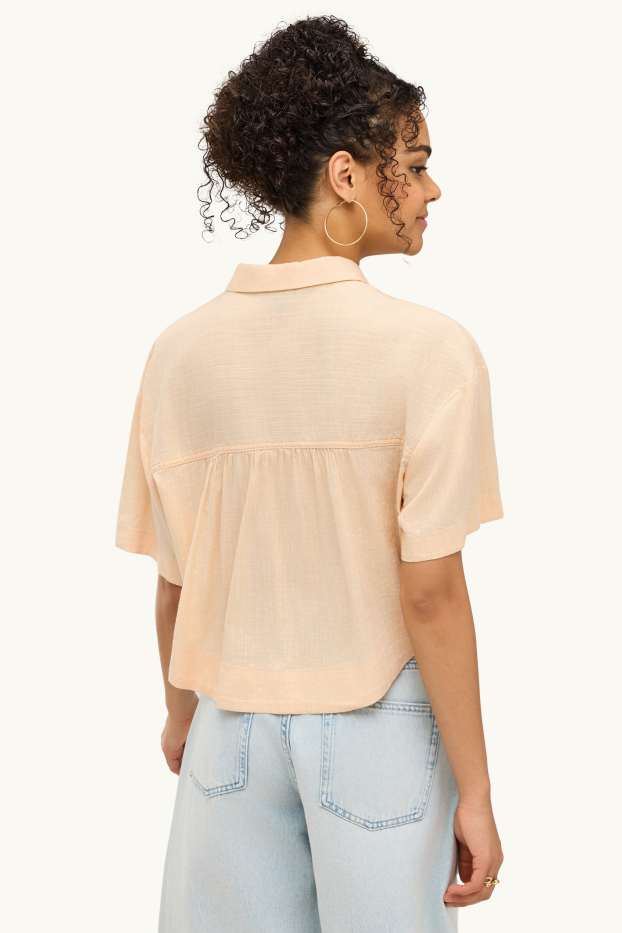 Damen - Hemdbluse - gelb