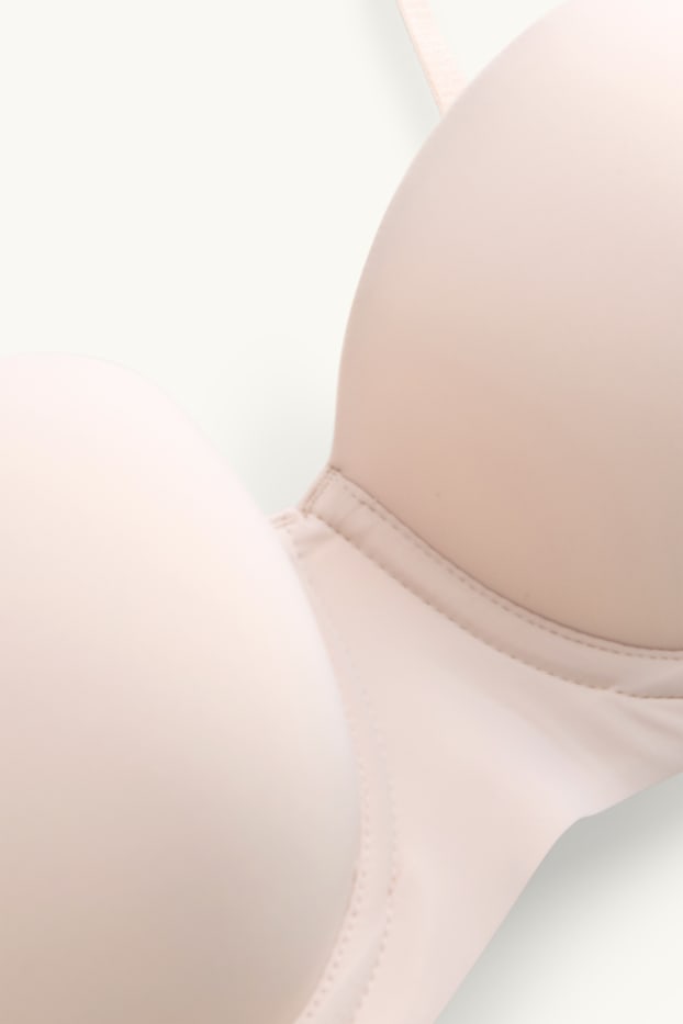 Damen - BH mit Bügel - BALCONETTE - wattiert - LYCRA® - cremeweiss