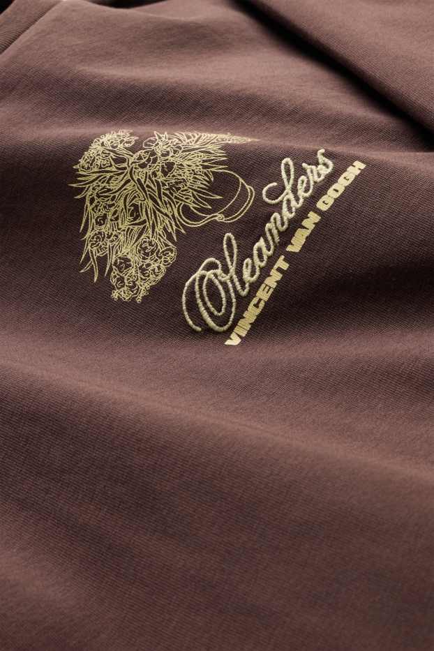 Femmes - T-shirt - Oversize - Vincent van Gogh - marron foncé