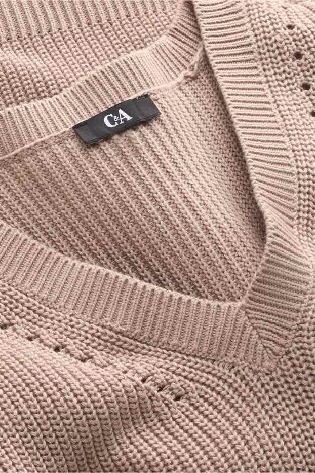 Femmes - Pull sans manches - marron clair