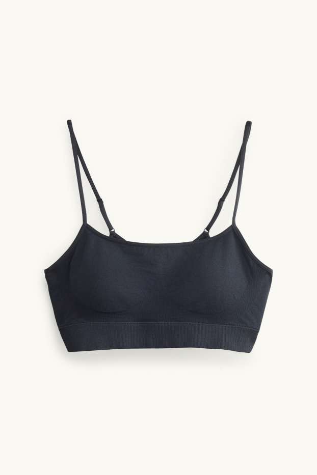 Damen - Bustier - seamless - schwarz