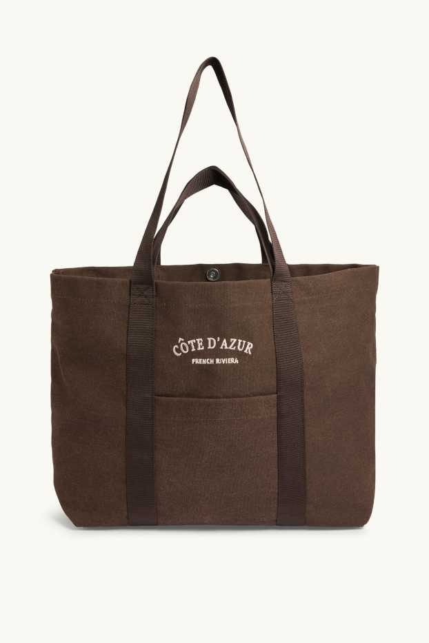 Femei - Geantă shopper mare - maro