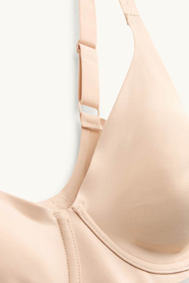 Dames - BH met beugels - niet voorgevormd - LYCRA® - beige