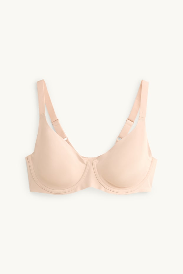 Dames - BH met beugels - niet voorgevormd - LYCRA® - beige
