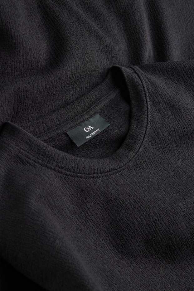 Herren - T-Shirt - Relaxed Fit - schwarz