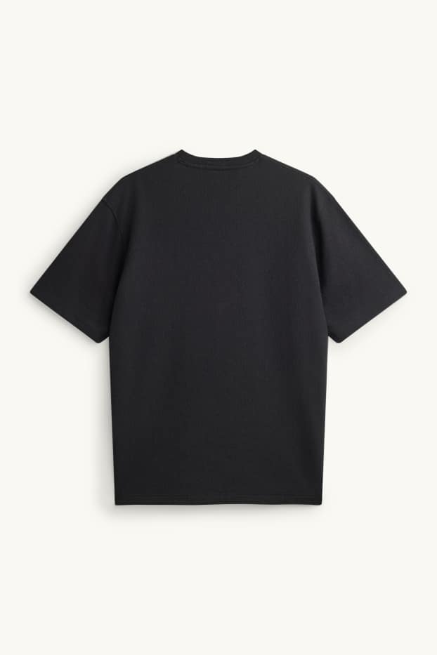 Herren - T-Shirt - Relaxed Fit - schwarz