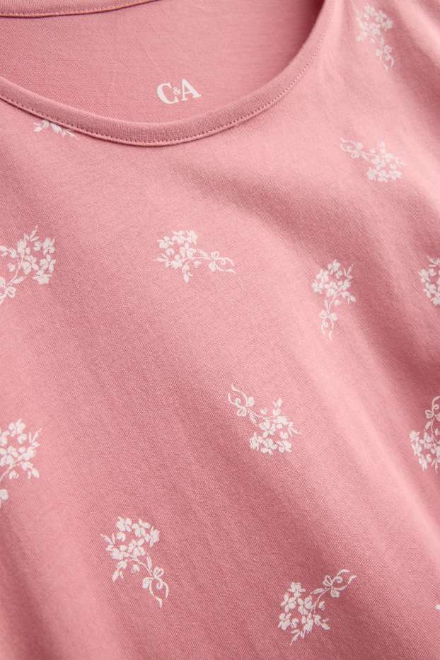 Women - Nightdress - floral - rose