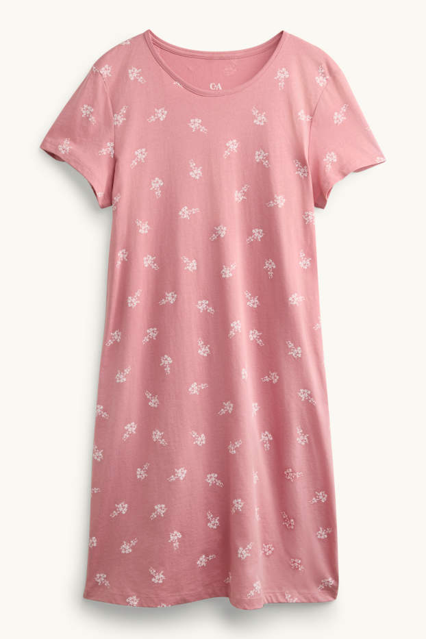 Women - Nightdress - floral - rose