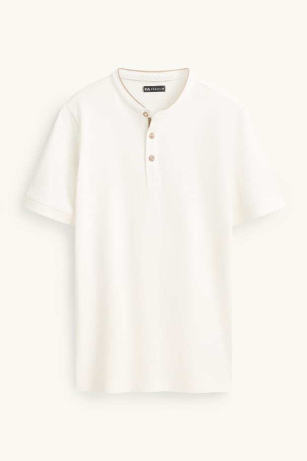 Kinderen: jongens - T-shirt - met structuur - wit