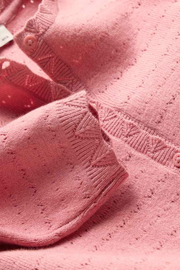 Kinder Mädchen - Strickjacke - rosa