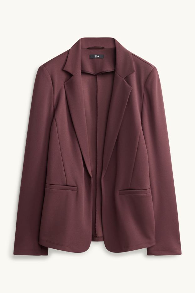 Dona - Blazer - regular fit - marró fosc