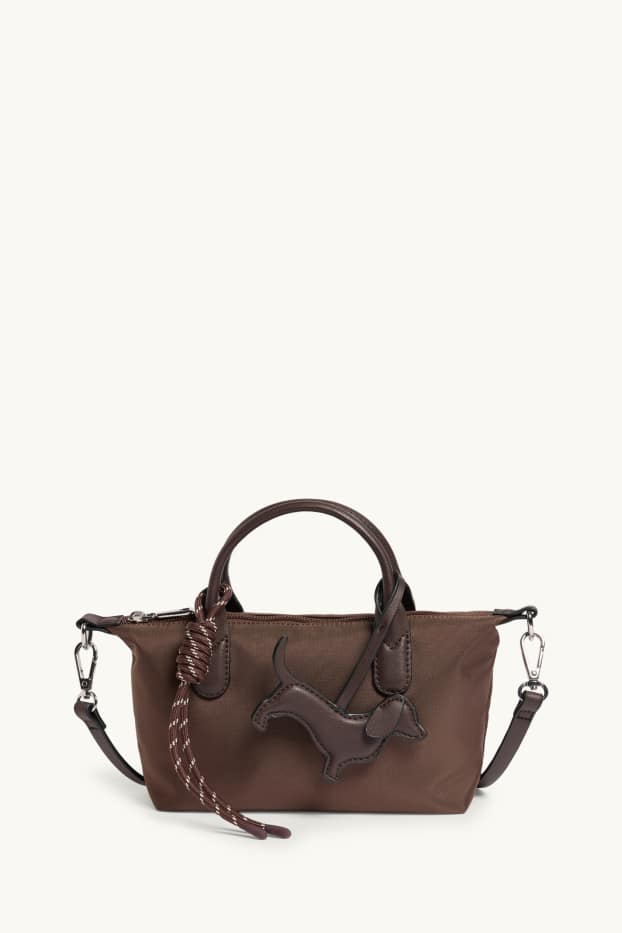Donna - Borsa a tracolla con spallaccio staccabile - marrone scuro