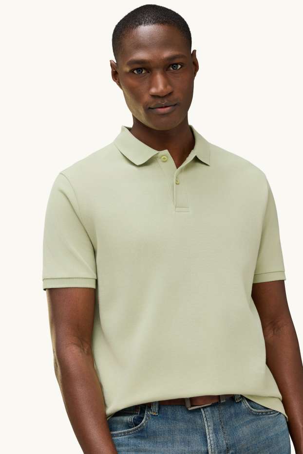 Herren - Poloshirt - Regular Fit - grün
